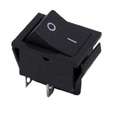 Выключатель Rexant 36-2380 клавишный 250V 15А (4с) OFF-(ON) черный Б/Фикс (RWB-501, SC-767)