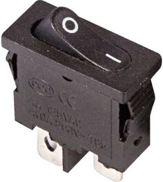 Выключатель Rexant 36-2050 клавишный 250V 6А (2с) ON-OFF черный Mini (RWB-103, SC-766, MRS-101-5)