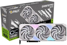 Видеокарта PCI-E Palit GeForce RTX 4070 Ti SUPER GamingPro White OC (NED47TST19T2-1043W) 16GB GDDR6X 256bit 5nm 2340/21000MHz HDMI/3*DP