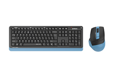 Клавиатура и мышь Wireless A4Tech Fstyler FGS1035Q клав: черная/синяя мышь: черная/синяя USB Multimedia (1931380)