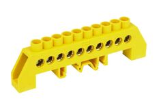 Шина IEK YNN10-812-10DP-K05 PE земля в комб DIN-изолСтойка ШНИ-8х12-10-КС-Ж
