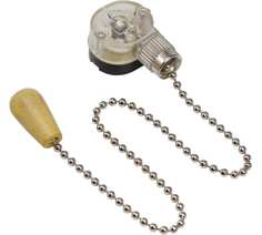 Выключатель Rexant 32-0105-1 для настенного светильника c деревянным наконечником «Silver»