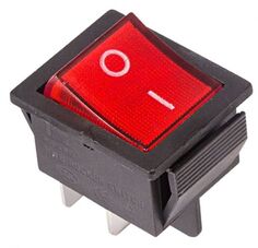 Выключатель Rexant 36-2330-1 клавишный 250V 16А (4с) ON-OFF красный с подсветкой (RWB-502, SC-767, IRS-201-1)