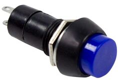 Выключатель Rexant 36-3041 кнопка 250V 1 А (2с) OFF-(ON) Б/Фикс синяя (PBS-11В)