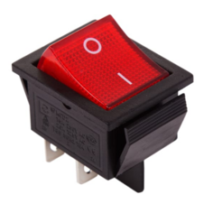 Выключатель Rexant 36-2340 клавишный 250V 20А (4с) ON-OFF красный с подсветкой (RWB-502, SC-767, IRS-201-1)