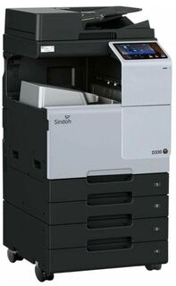 МФУ лазерное цветное Sindoh D330e D330e А3. 22 стр/мин., 1800х600 dpi, CPU 1,6ГГц (4 ядра), 6 GB RAM, 250 GB SSD, USB, без автоподатчика