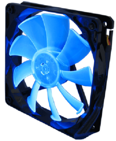 Вентилятор для корпуса GELID Wing 12 UV Blue FN-FW12-15-B 64,3 CFM 120х120х25 мм, 1500 об/мин, 12 – 25dBA, 12V
