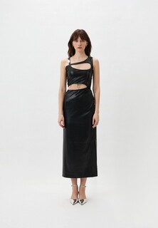 Платье Berhasm Faux-leather dress with cutouts