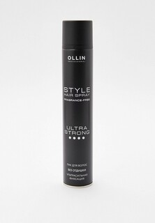 Лак для волос Ollin STYLE ультрасильной фиксации, без отдушки