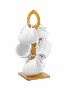 Набор кружек Elan Gallery 6х300 мл + подставка