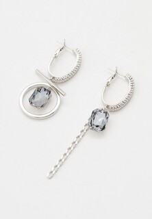 Серьги Amante Crystal Серьги Capri/baget Asimetria silver