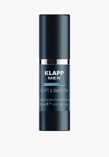 Сыворотка для лица Klapp Концентрат для ухода за бородой и кожей лица /MEN Soft&Smooth Global Gel, 30мл
