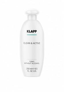 Тоник для лица Klapp без спирта /CLEAN&ACTIVE Tonic without Alcohol 250 мл