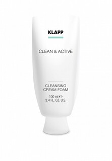 Пенка для умывания Klapp Очищающая крем-пенка /CLEAN&ACTIVE Cleansing Cream Foam 100 мл