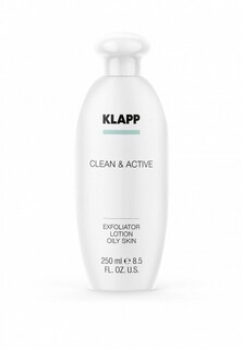 Тоник для лица Klapp Эксфолиатор для жирной кожи / CLEAN&ACTIVE Exfoliator Oily Skin 250 мл