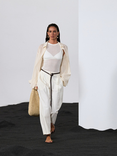 Брюки прямого кроя из вискозы Zarina