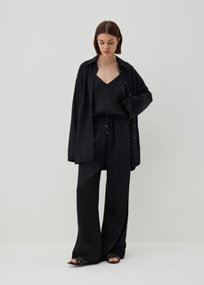 Брюки из вискозы на резинке NICEONE [Черный, M]