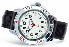 Российские наручные мужские часы Vostok 2414.00-43182B. Коллекция Командирские