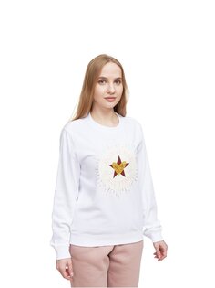 Converse Женская толстовка Radiating Love Classic Fit Crew