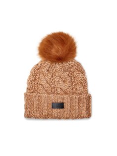 UGG Шапка W Knit Cable Hat W F Fur Pom