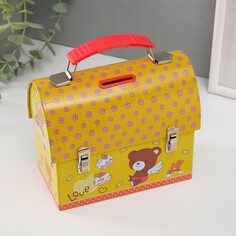 Копилка металл сундучок NO Brand