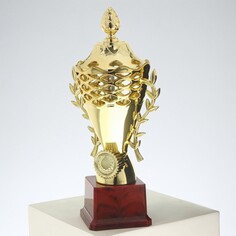 Кубок 184b, наградная фигура, золото, подставка пластик, 26 × 11 × 7.5 см Командор