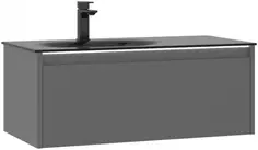 Тумба с раковиной серый матовый 90 см ORKA Lisbon 5001430