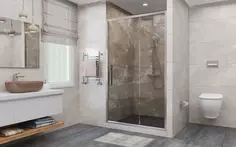 Душевая дверь 140-160 см Deto FC140 прозрачное