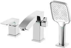 Смеситель на борт ванны Raglo R01.31 с душевым гарнитуром, хром