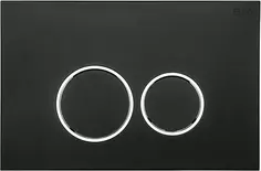 Смывная клавиша Black & White Universe WPI-09512 черный матовый/глянцевый хром/черный матовый 09512