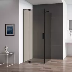 Душевой уголок 90-100x99,5 см Cezares SLIDER-AH-1-100-90/100-BR-NERO бронза