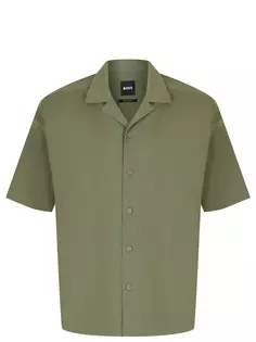 Рубашка Relaxed Fit льняная Boss