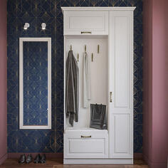 Прихожая Ливерпуль Ясень Ваниль/Белый Bravo