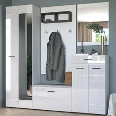 GLOSS прихожая - 1 Белый/Белый глянец Bravo