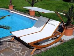 Двойной шезлонг-лежак из сибирской лиственницы AFM-510 White Afina