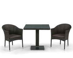 Комплект плетеной мебели T605SWT/Y350B-W53 Brown Afina