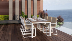 Обеденная группа Bella Voglie white 220 бежевая Gardenini