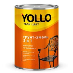 Грунт-эмаль Yollo, по ржавчине, алкидная, синяя, 0.9 кг