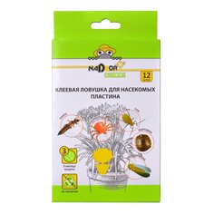 Инсектицид от летающ.и полз.насек, для комнатных цветов, ловушка, 12 шт, клеевая, Nadzor