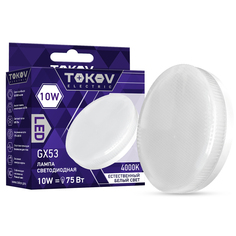 Лампа светодиодная Tokov Electric таблетка 10w цоколь GX53 естественный свет