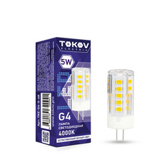 Лампа светодиодная Tokov Electric капсула 5w цоколь G4 естественный свет