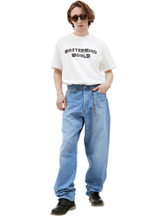 Широкие джинсы с нашивками Mastermind World