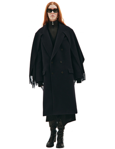 Пальто из шерсти с шарфом Balenciaga