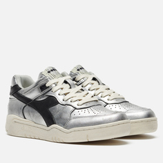 Женские кроссовки Diadora Heritage B.560 Silver Used, цвет серебряный