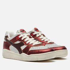 Женские кроссовки Diadora Heritage B.560 Metal Pigskin, цвет бордовый