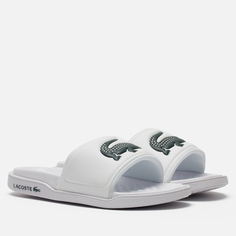 Женские сланцы Lacoste Serve Slide Dualiste, цвет белый
