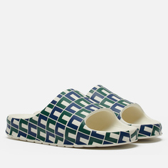 Мужские сланцы Lacoste Serve Slide 2.0 Monogram, цвет синий, размер 42 EU