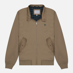 Мужская куртка харрингтон Lacoste Showerproof Cotton Twill, цвет бежевый