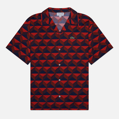 Мужская рубашка Lacoste Robert George Print, цвет красный, размер 42