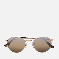Солнцезащитные очки Ray-Ban Round Metal Chromance Polarized, цвет золотой, размер 50mm